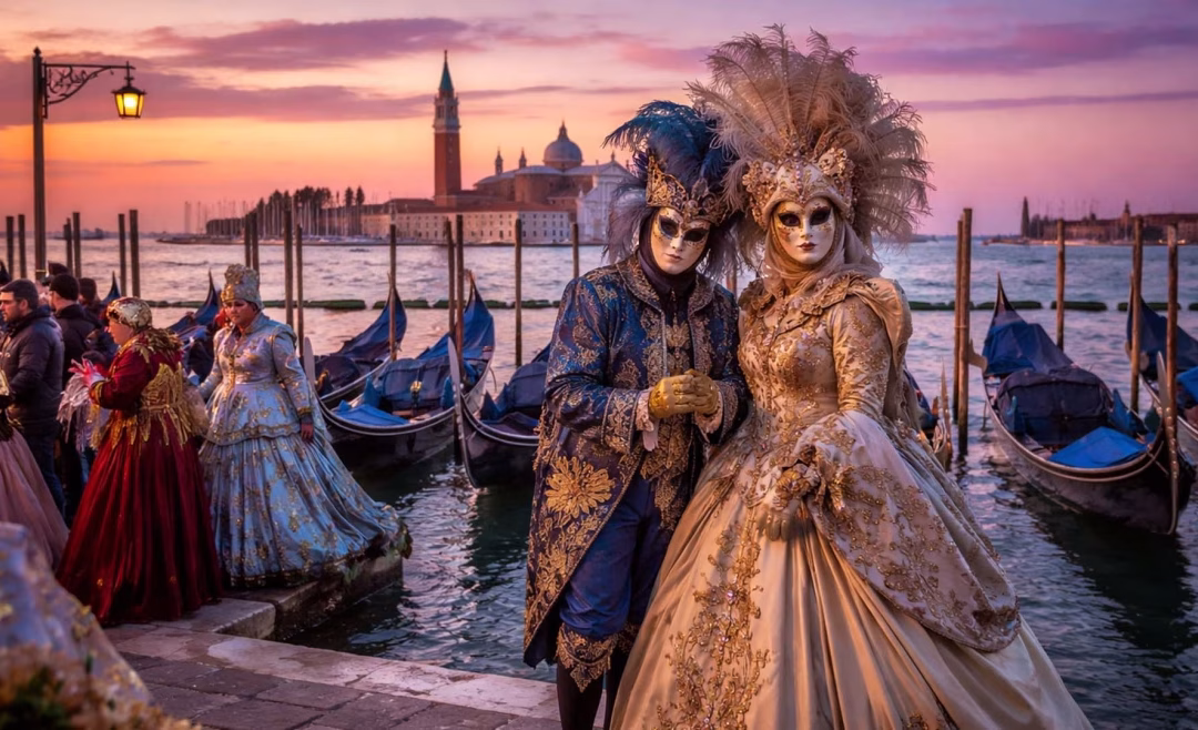 Carnavalul de la Veneția, 31 Ian. – 17 Feb. Spectacolul care transformă orașul într-o scenă de poveste