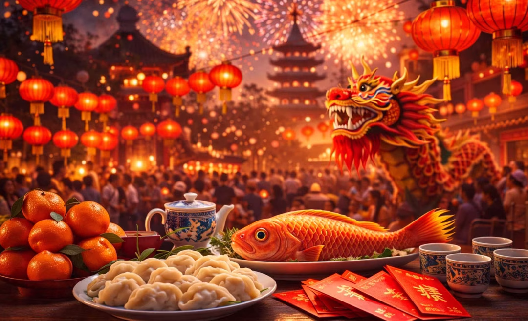 Anul Nou Chinezesc, 17 Feb. – marchează noi începuturi, reuniuni de familie și mese tradiționale