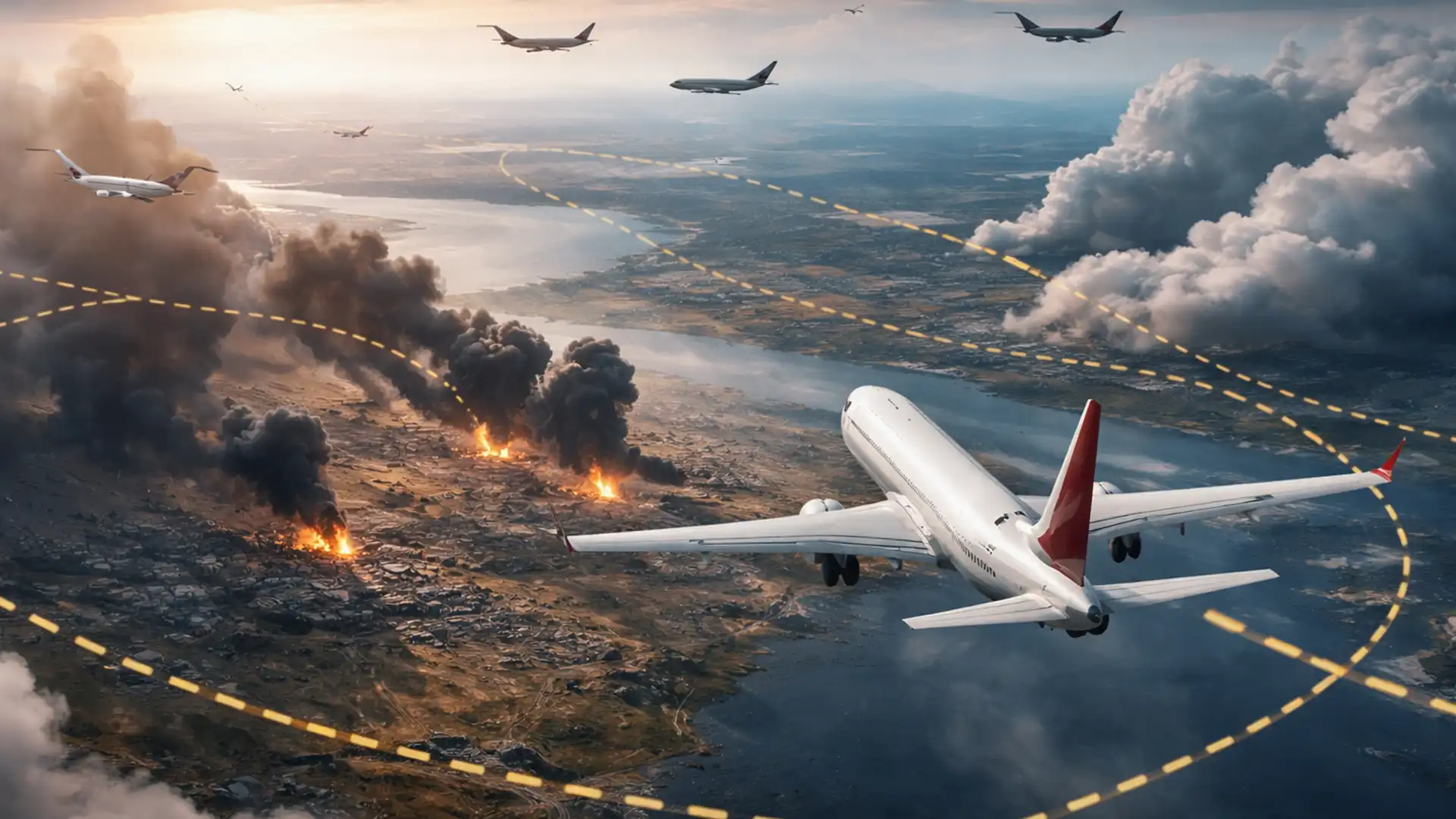 Ce se întâmplă în aer când izbucnește un război: cum continuă să zboare avioanele de pasageri în timpul conflictelor