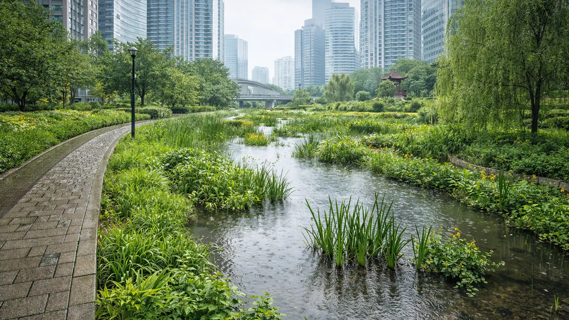 China construiește „orașe-burete” pentru a combate inundațiile urbane