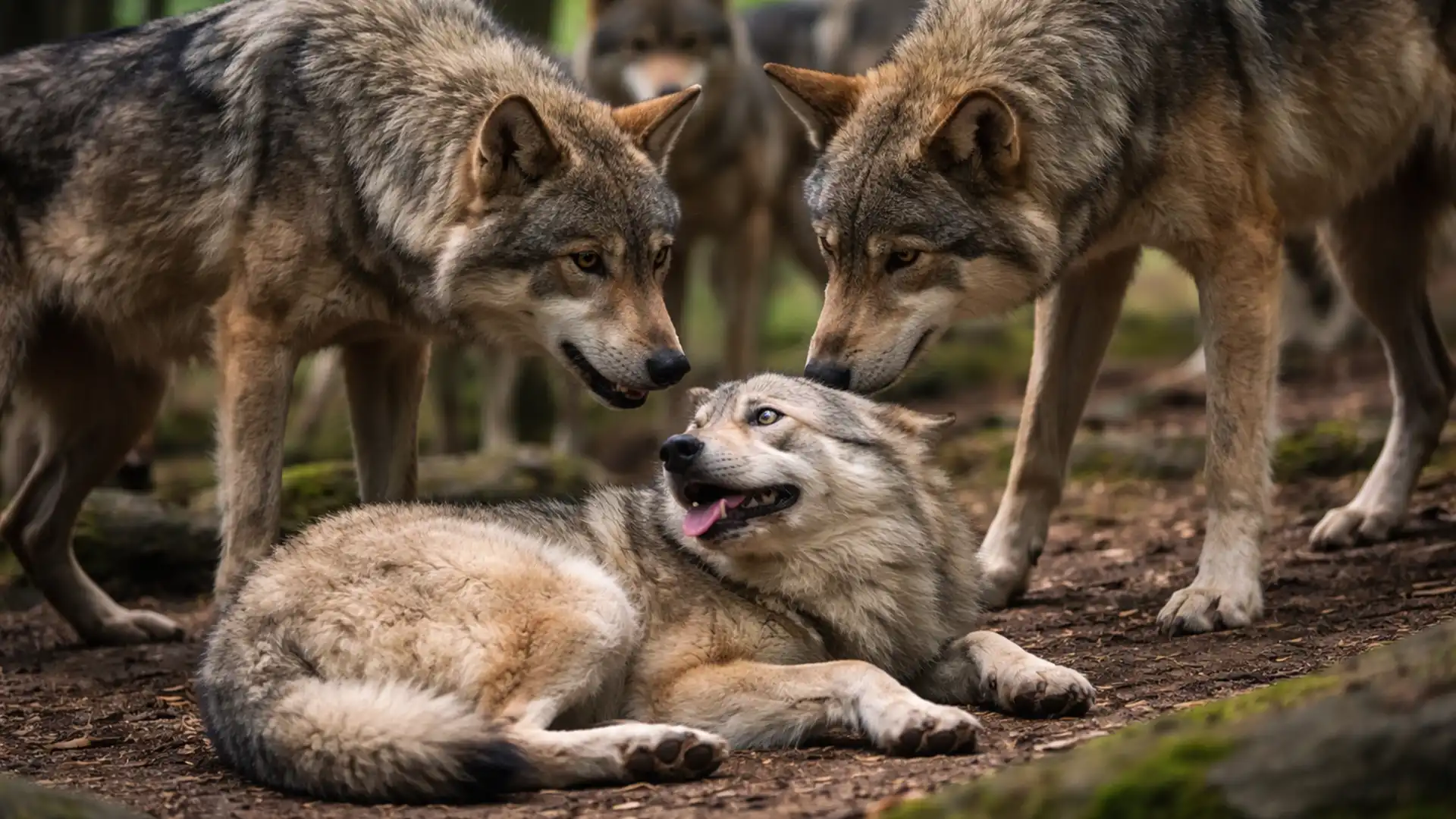 Lupul Omega: rolul esențial al celui mai „slab” membru din haita de lupi