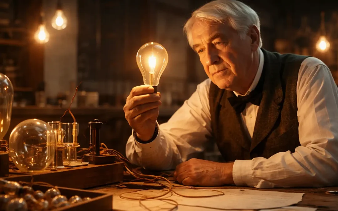 Thomas Edison și cele 1.000 de încercări care au dus la lumină
