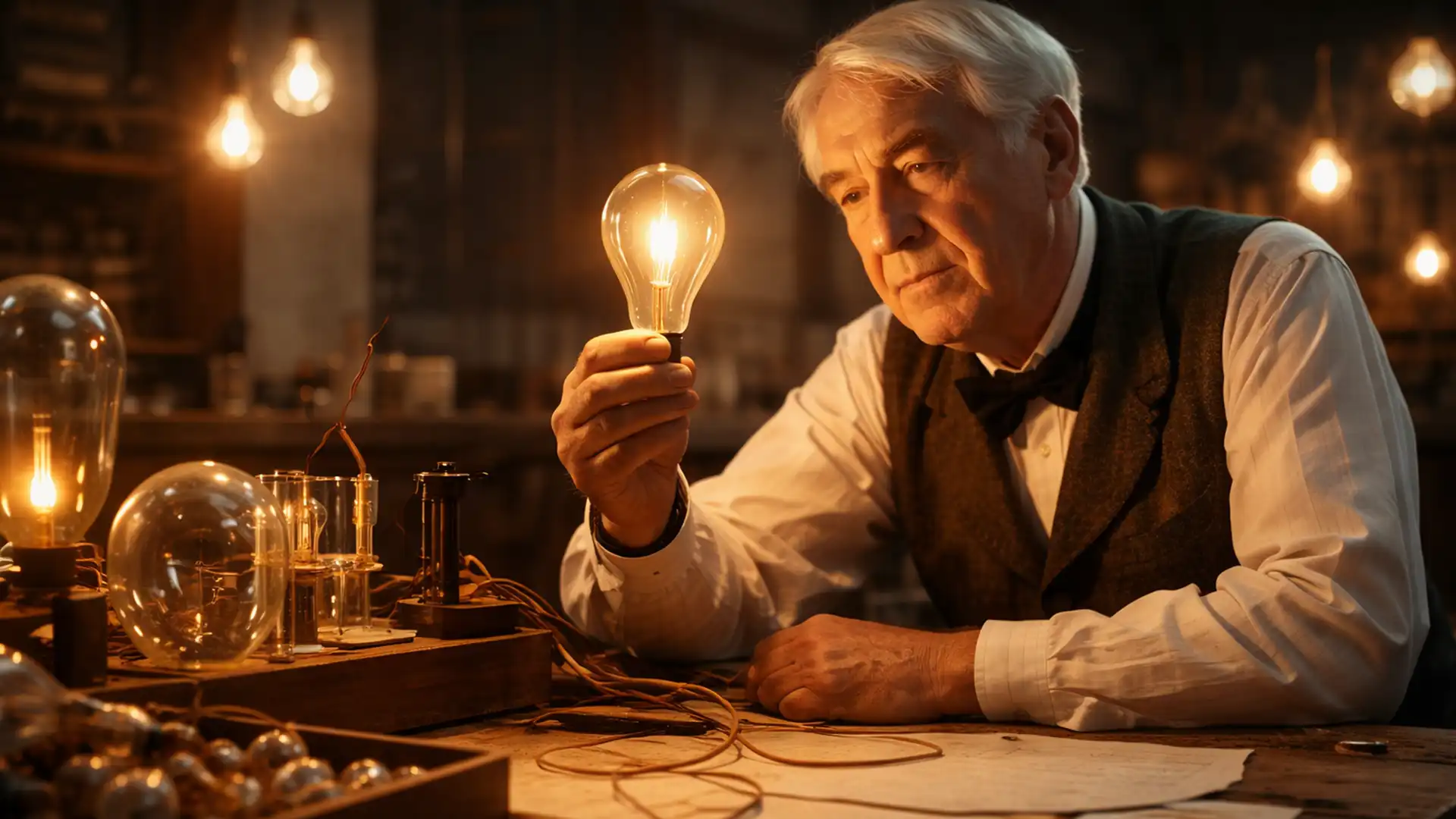 Thomas Edison și cele 1.000 de încercări care au dus la lumină Thomas Edison și cele 1.000 de încercări care au dus la lumină