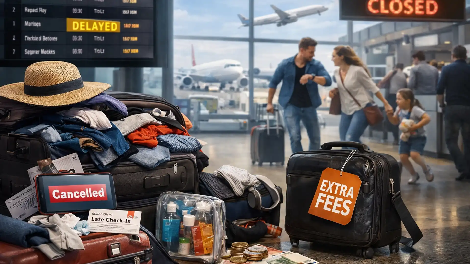 Greșelile pe care mulți pasageri le fac înainte de zbor și cum te pot costa bani în plus