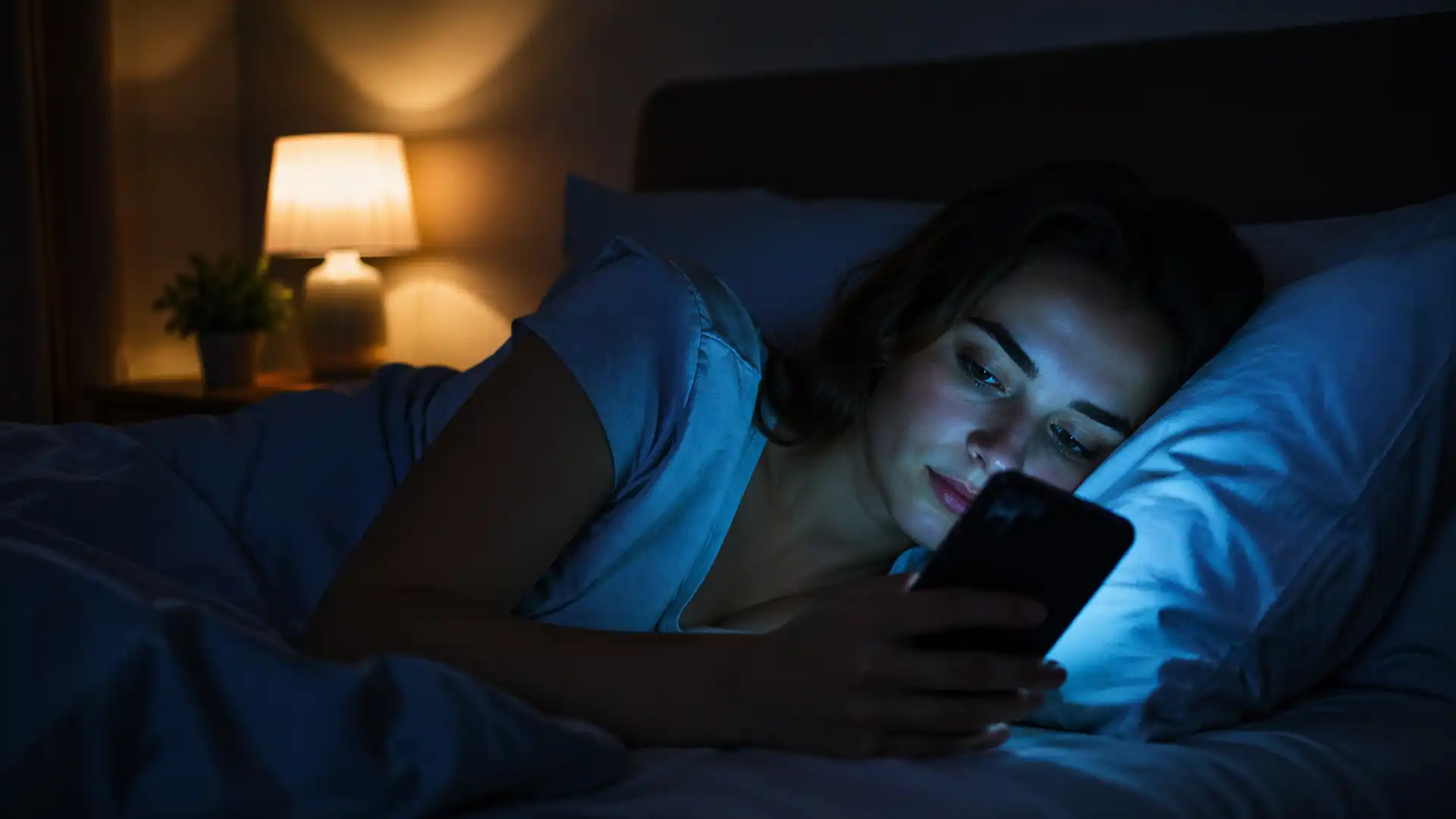 Lumina albastră de la telefon nu îți distruge somnul