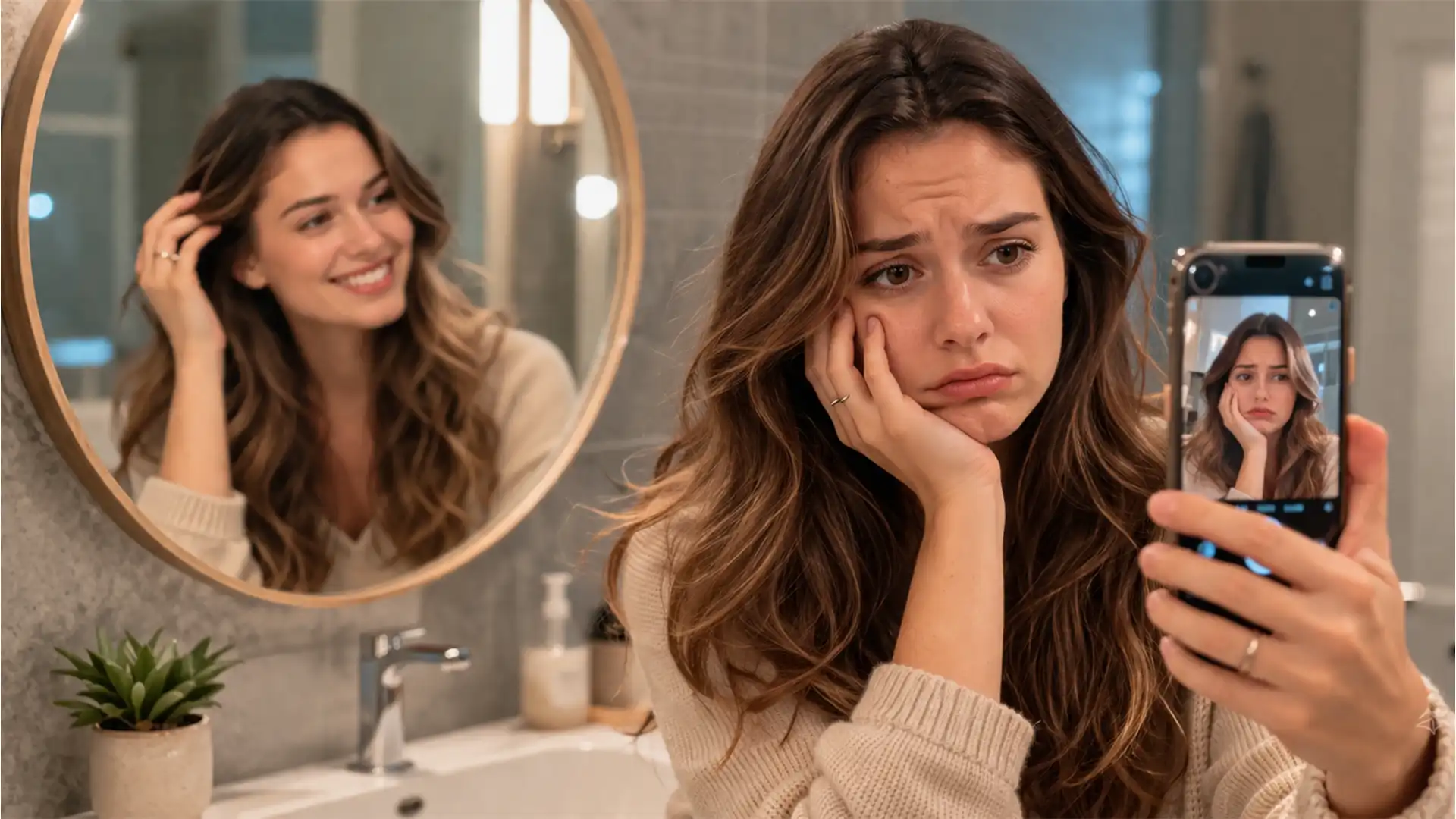 De ce ne urâm în poze, dar ne placem în oglindă?