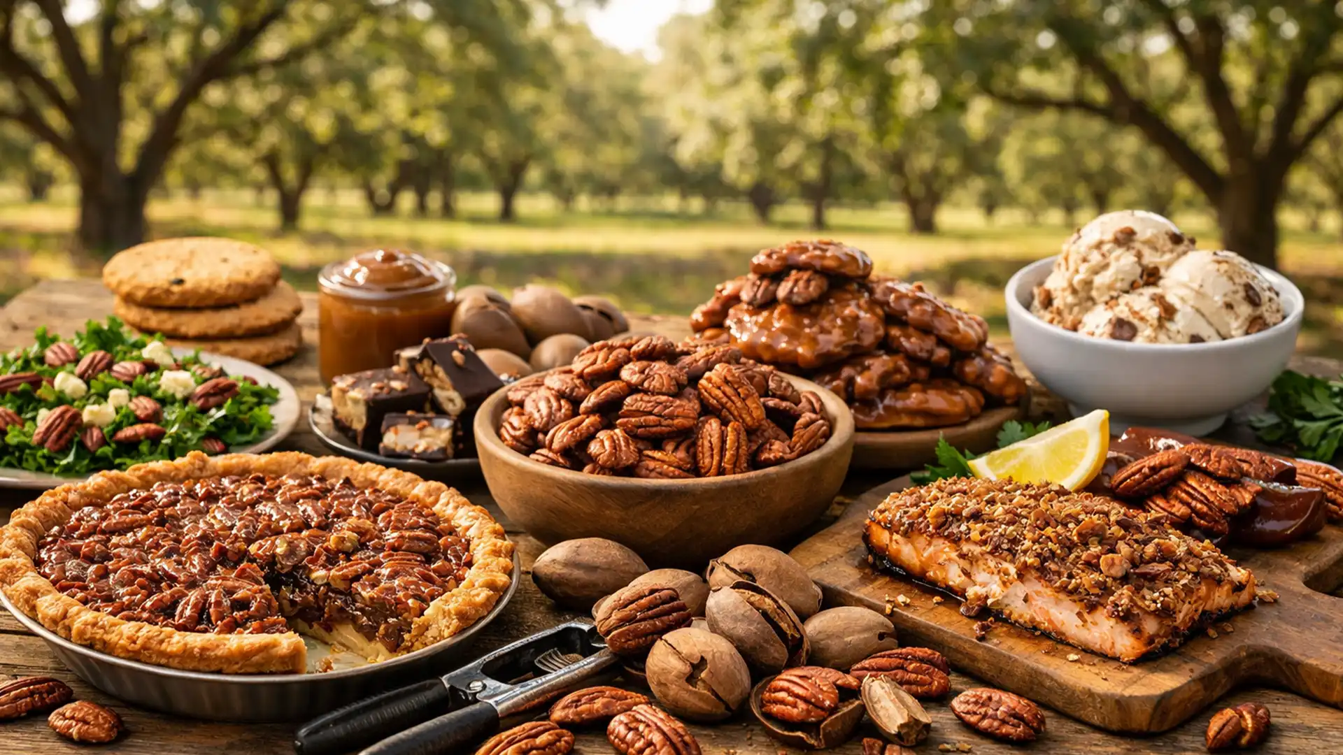 14 Aprilie, Ziua Nucilor Pecan – delicii untoase și versatile folosite la salate, plăcinte sau prăjituri